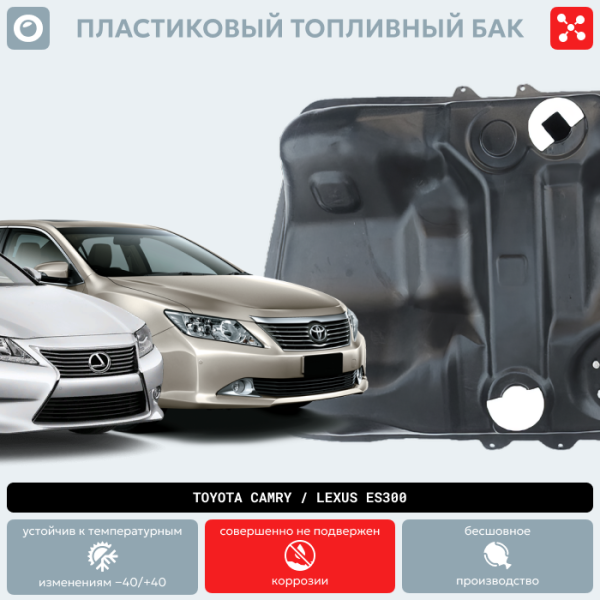 Бензобак Toyota Camry / Lexus ES300 (BP) -  60 литров